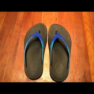 Oofos-Women’s OOLALA Luxe Sandal Jet Blue